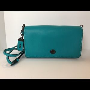 teal coach crossbody